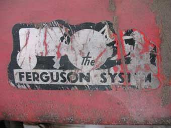 FERGUSON SYSTEM decal, on both sides of tractor