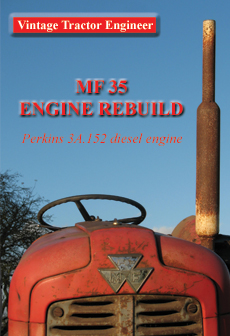 MF35 3 cylinder Perkins Engine Rebuild DVD