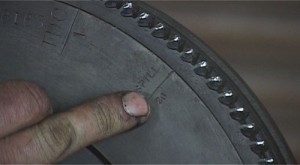 TDC and spill timing marks on the flywheel