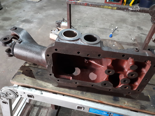 Massey Ferguson 230 or 240 hydraulic top cover, undergoing refurbishment